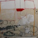 «2 Módulos» by Irene Bou – mixed media on canvas, art gallery in Barcelona