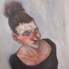 Mujer con moño – contemporary artwork, Artevistas art gallery Barcelona