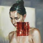 «Karina 27» by Cesar Biojo – oil on canvas, Artevistas art gallery, Barcelona