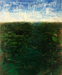 Santo - Celeste sobre verd