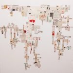 «Lo real fragmentado» by Irene Bou – mixed media on canvas, contemporary art at Artevistas Barcelona