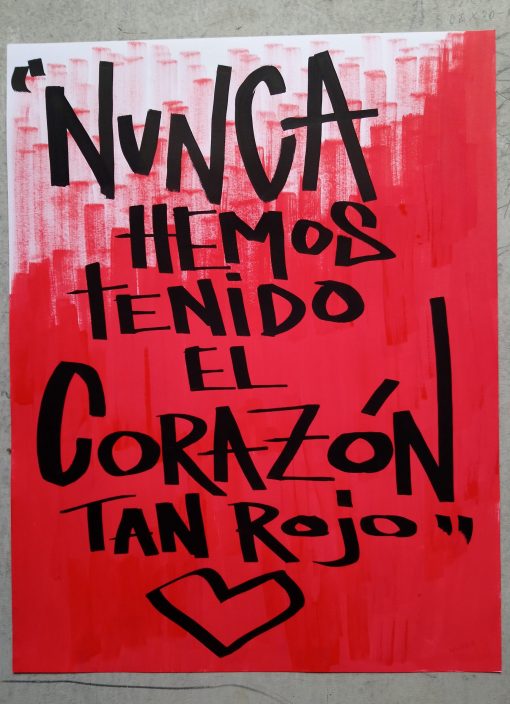 Me lata - Nunca hemos tenido el corazón tan rojo