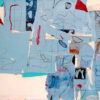 Collage en azul – contemporary artwork, Artevistas art gallery Barcelona