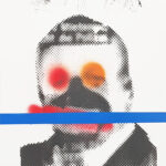 «Hablan y no dicen nada I» by Tempe Hernández – illuminated screen printing by hand, contemporary art at Artevistas Barcelona