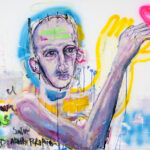 «Amor propio» by Sergi Muñoz Lozano – mixed media on canvas, Artevistas art gallery, Barcelona