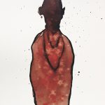 «Sin título VI» by Gil Gelpi – coffee, Indian ink, and watercolor, Artevistas art gallery, Barcelona