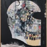 «Mask» by Peta Rodríguez – acrylic on wood, Artevistas, Barcelona