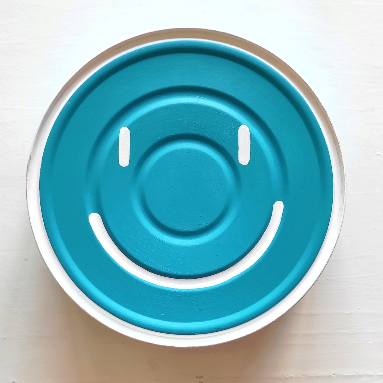 Me Lata Smiley XXL Azul Y Blanco Artevistas Gallery