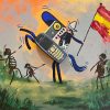 Art is trash caballo español – contemporary artwork, Artevistas art gallery Barcelona