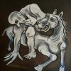 Art is trash la linea del consuelo – contemporary artwork, Artevistas art gallery Barcelona