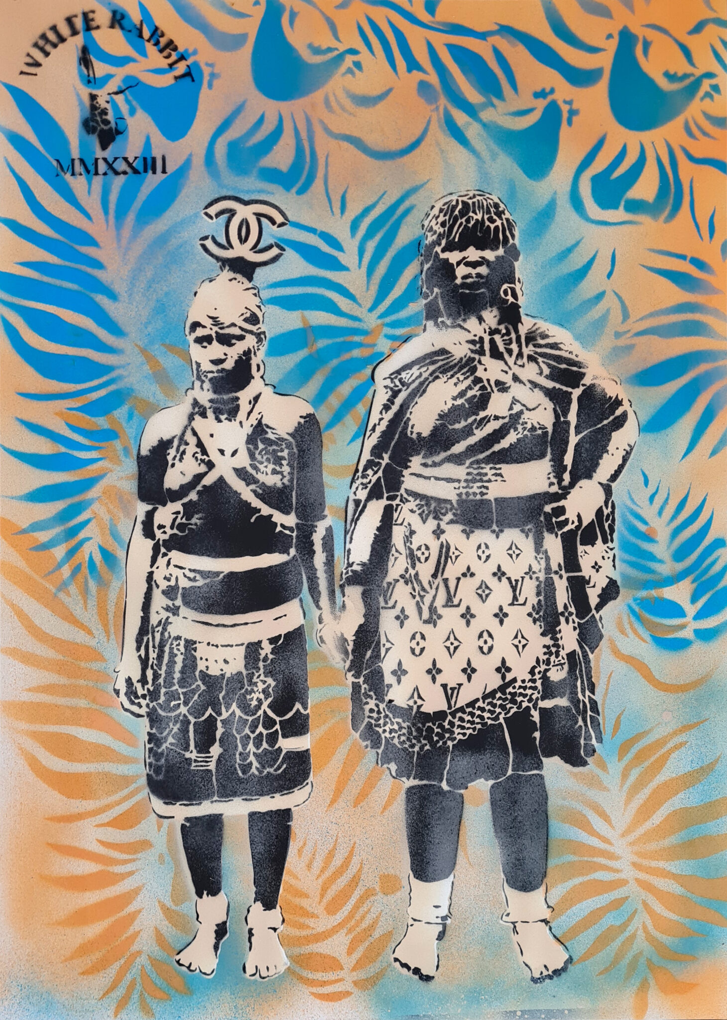 White Rabbit Zulu Fashion Blue Jungle Artevistas gallery