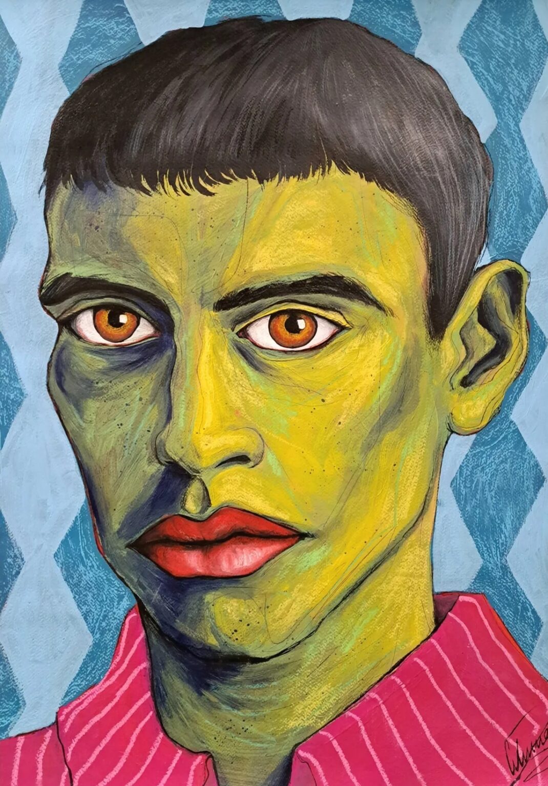 lvaro G mez Pantoja Retrato Masculino Con Piel Verde Artevistas how-to-convert-from-grams-to-milligrams-g-to-mg-youtube